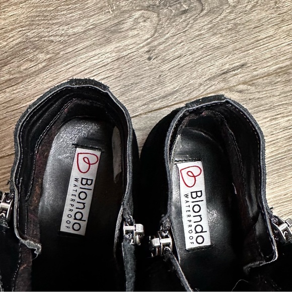 LIKE NEW!! Blondo Women's Liam Waterproof Ankle Booties Size 11M Black - Picture 8 of 11